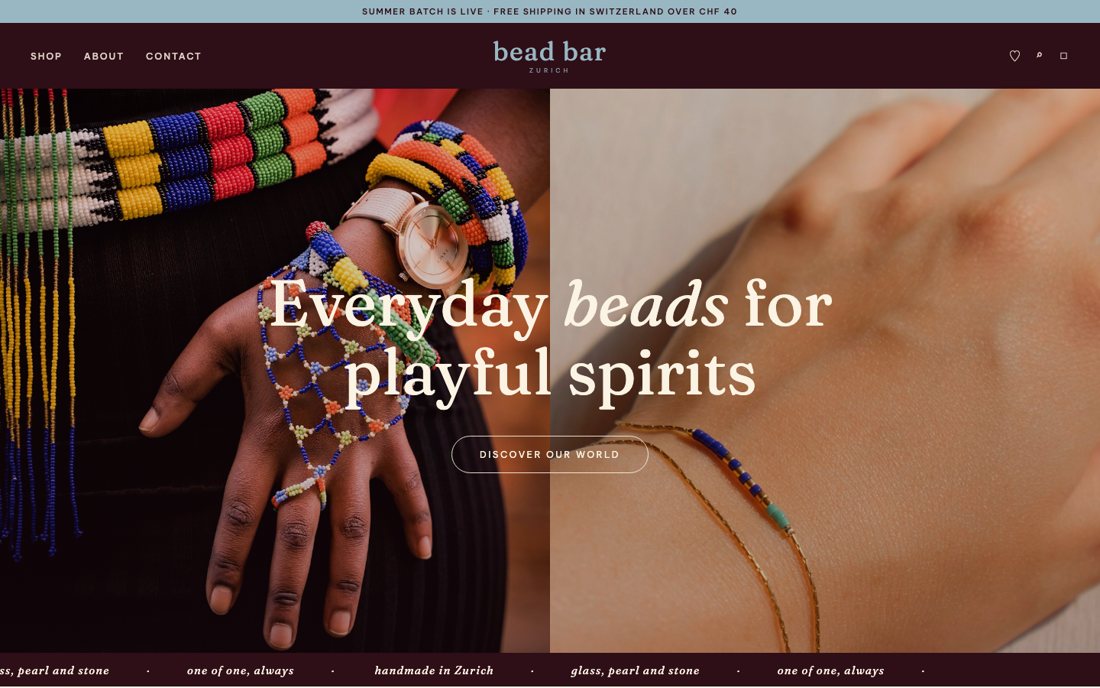 Screenshot of Bead Bar