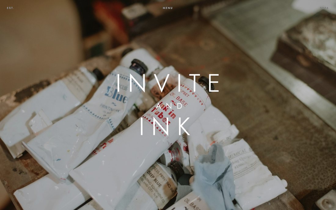 Screenshot of Invite and Ink