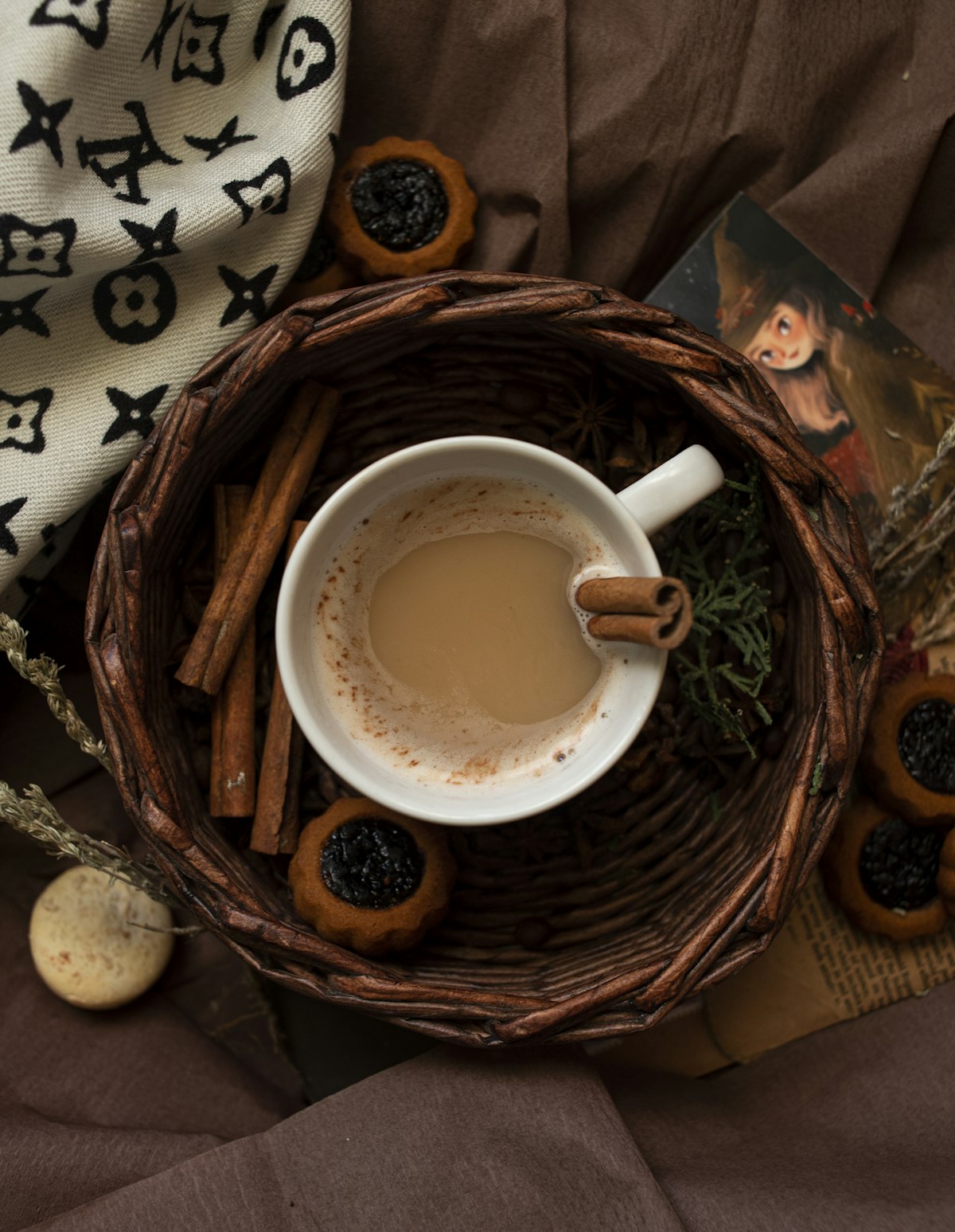 Creamy milk chai served in a cozy cup